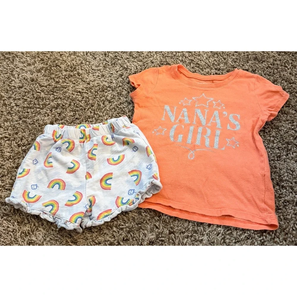 Children's Place-CoCmelon Two Piece Outfit T-Shirt & Shorts 3t